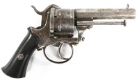 BELGIAN 11mm DOUBLE-ACTION PINFIRE REVOLVER