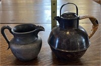 Vintage metal pitchers