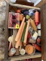 Contents of drawer, candles