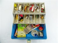 Adventurer Tackle Box of Lures & Misc Fishing