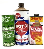 Lawn-Boy Ashless 2-Cycle Oil Cans (full), Solder