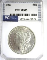 1885 Morgan PCI MS65