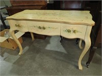 BEAUTIFUL  PAINTED 3 DRWR ENTRY/SOFA TABLE