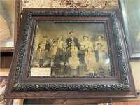 Framed Antique Picture of Ida Graham Speak Family