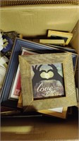 Box of picture frames.
