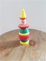 Vintage BRIO Stacking Clown Wooden Toy