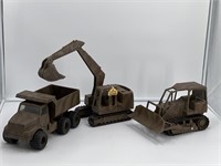 Camo ERTL Sample Dozer, Excavator, Dump Truck