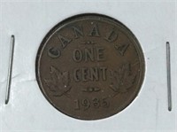 1935 1 Cent  Can Vf