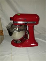 Beautiful Bright Red Artisan Kitchen Aid Mixer