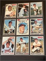 Collection of (9) Vintage Baltimore Orioles