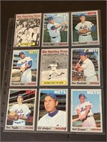 Collection of (9) Vintage New York Mets Baseball