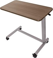 E5145  Vaunn Overbed Bedside Table, Adjustable Whe