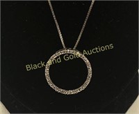 Marked 925 Sterling Silver Chain & Pendant