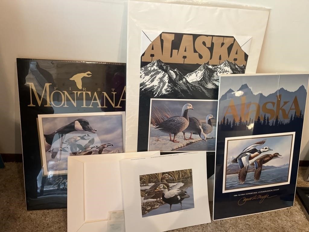 Alaska waterfowl conservation Stamp Prints (4)