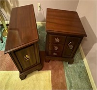 2 Heavy matching end tables
