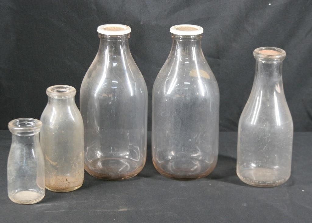 Vintage Milk Bottles