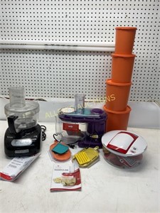 FOOD PROCESSORS  CHOPPERS  AND CANISTER SET