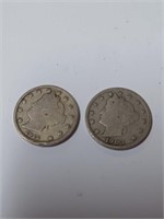 1912, 1903 V Nickels Coin Lot