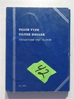 9 Silver dollars Peace Type