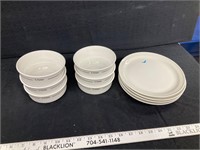 6 US Air bowls 4 piedmont air plates