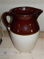 2 tone 8" crockery pitcher