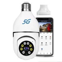 WF5977  Smart Home 5G Wifi Light Bulb Camera, IP65