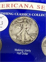 AMERICANA SILVER SERIES 5 CLASSIC COINS