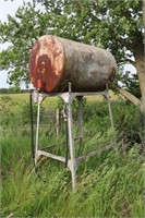 Gas Barrel on Stand