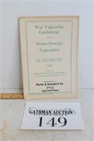 P&O Canton, IL 1918 War Vegetable Gardening Book