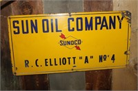 SUN OIL COMPANY METAL SIGN