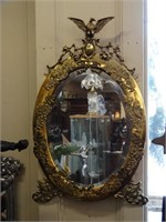 Ornate Brass & Bronze Mirror