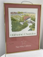 Framed “Domaine Chandon” poster