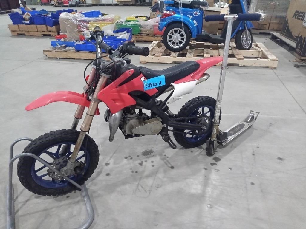 Kid's 2 Stroke Mini Bike & Razor Scooter