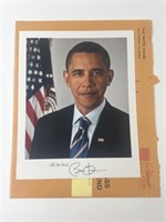 Autographed Barrack Obama 8x10 Photo