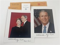 Autographed George and Laura Bush 8x10 Photos