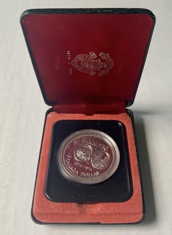 1974 Canada Cased Silver Dollar