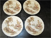 4 "OLD MILL" PLATES