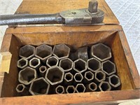 Antique Socket Set w/ Ratchet