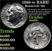 1996-w Roosevelt Dime RARE! 10c Grades Gem++ Unc