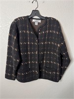 Vintage Femme Houndstooth Knit Sweater