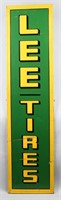 LEE TIRES EMBOSSED TIN SIGN
