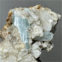 281 CTs Beautiful Aquamarine Crystal On Matrix