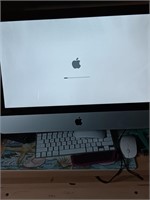 Apple imax desktop computer with keyboard and