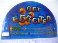 Get Eggcited Glass Casino Game Topper 17 x 12"