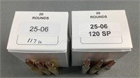 (40) Rnds Reloaded 25-06 Ammo