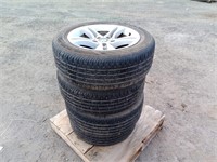 (4) Continental 205/55 R1 Tires & Rims