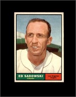 1961 Topps #163 Ed Sadowski EX to EX-MT+