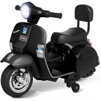 Mini 6V Kids Ride On Electric Motorcycle Vespa Blk