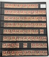 ANTIQUE BOOK OF STAMPS COLLECTION