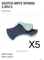 X5 SCOTCH-BRITE SPONGE 2.8X4.5